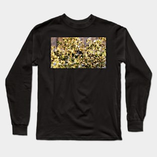 Dark-eyed Junco Perched On a Bush Long Sleeve T-Shirt